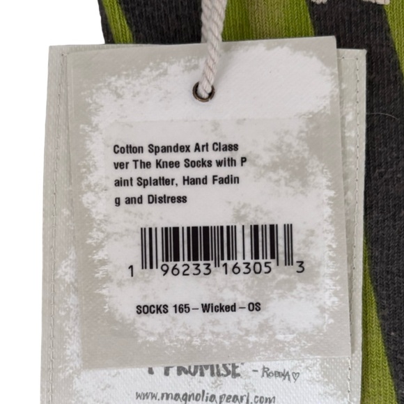 Magnolia Pearl Art Class OTK Socks 165 Wicked NWT - Picture 4 of 4